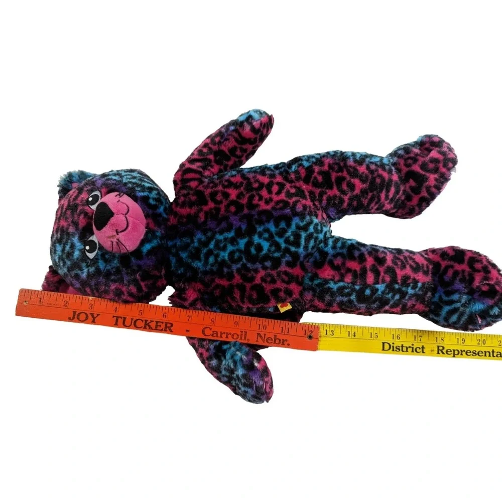 Build-A-Bear Wild About Spots Leopard Cat Pink‎ Blue Plush Retired